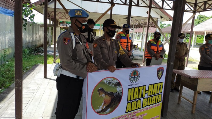 Serangan Buaya Mengganas, Warga Bantaran Sungai Mentaya Kotim Diberikan Penyuluhan