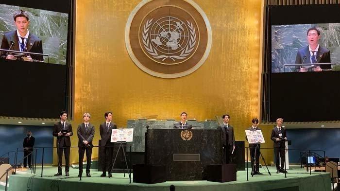 Pidato di Sidang Umum PBB ke-76, BTS Sampaikan Soal Generasi Corona Hingga Perubahan Iklim