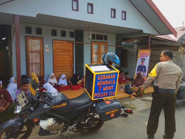 Ipda Indra Luncurkan Motor Gerakan 7 Menit Membaca