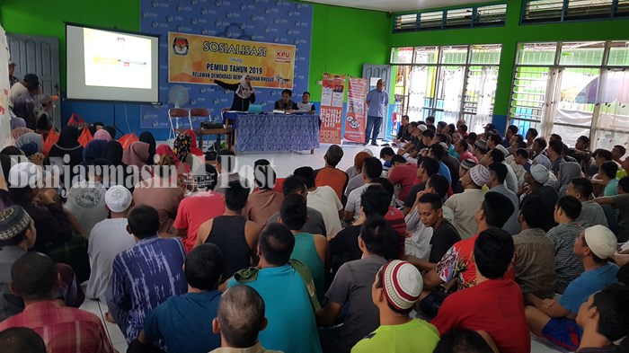 Ternyata Warga Binaan Rutan Rantau Tapin Hanya 3 Orang Masuk DPT