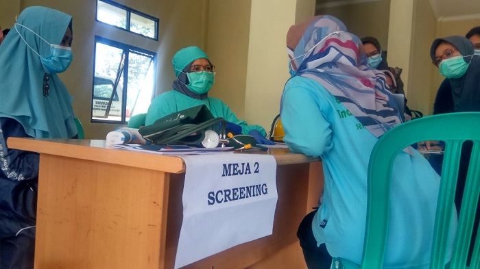 Jadi Tempat Pencanangan Vaksinasi Covid-19 di Tabalong, Puskesmas Mabuun Gelar Simulasi