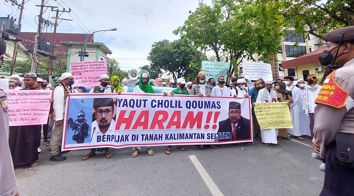 Pengunjuk Rasai Kalsel Ancam Gelar Aksi Lebih Masif Jika Protes Pernyataan Menag Yaqut Tak Digubris