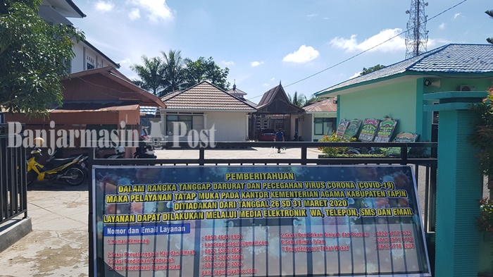 Pelayanan di Kemenag Tapin Ditutup, Besuk Pasien RSUD Datu Sanggul Rantau Dibatasi