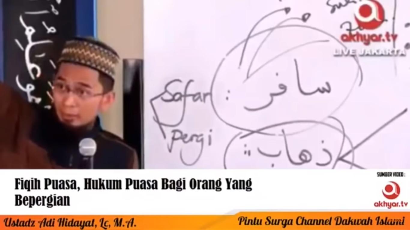 Musafir Boleh Tak Puasa di Bulan Ramadhan 2024, Ustadz Adi Hidayat Urai Cara Menggantinya