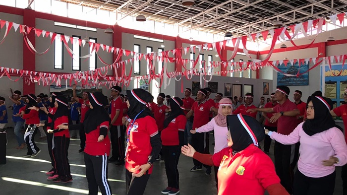 Demi Hal Ini, Penghuni Lapas Anak Martapura Seminggu Latihan Tarian Kolosal Indonesia Bekerja