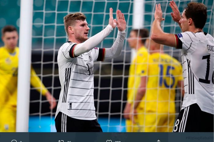 Waspada Dijebol Timo Werner Lagi, Live Streaming Spanyol vs Jerman UEFA Nations League