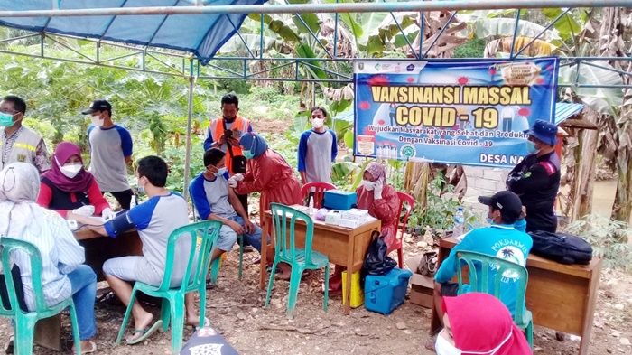 Vaksinator di Kecamatan Jaro Kabupaten Tabalong Datangi Warga Desa