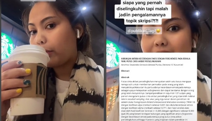 Skripsi Perselingkuhan Jadi Viral di Medsos, Berawal dari Pengalaman Pribadi