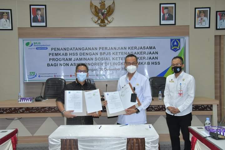 Seluruh Pegawai Non ASN Pemkab HSS Diasuransikan Melalui BPJS Ketenagakerjaan
