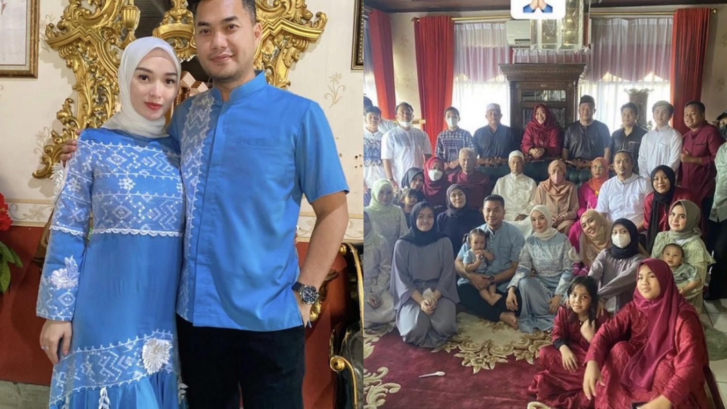 Datangi Mertua di Kalimantan, Zaskia Gotik dan Sirajuddin Mahmud Pilih Desainer Yanti Adeni