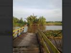 Jembatan di Aluhaluh Banjar Ambruk Terseret Eceng Gondok, Warga Kini Andalkan Perahu