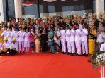 Ketua-DPRD-Kotabaru-Suwanti-Ketua-II-Chairil-Anwar-usai-mengikuti-upacara-Sumpah-Pemuda.jpg