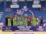 Tim SMKN 1 Balikpapan Juara Regional AXIS Nation Cup di GOR Hassanudin HM Banjarmasin
