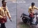 Terekam CCTV Curi Motor Depan Toko di Loktabat Banjarbaru, Pelaku Manfaatkan Kunci tak Dicabut
