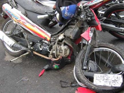 Motor Bertabrakan Nyawa Syafwani Melayang