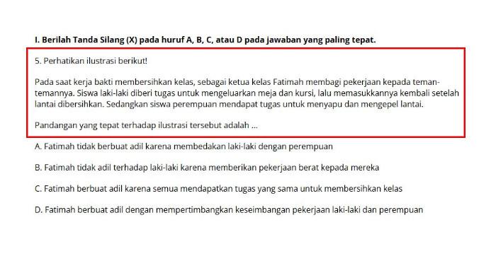 Kunci Jawaban PAI Kelas 8, Sebagai Ketua Kelas Fatimah Membagi Pekerjaan kepada Teman-temannya . .