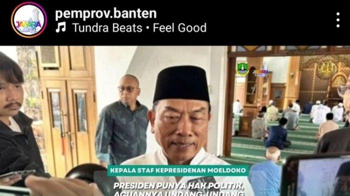Unggah Hak Politik Presiden, Akun Instagram Milik Pemprov Banten Disorot Netizen