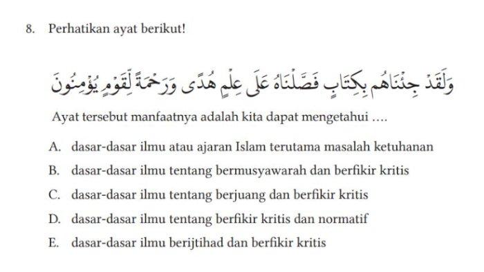 KUNCI JAWABAN PAI Kelas 12 Kurikulum Merdeka Ayat Tersebut Manfaatnya adalah Kita Dapat Mengetahui
