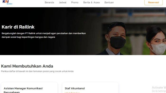 Lowongan Kerja PT Railink KAI Bandara, Dibuka untuk Lulusan S1, Berikut Syarat hingga Link Daftarnya