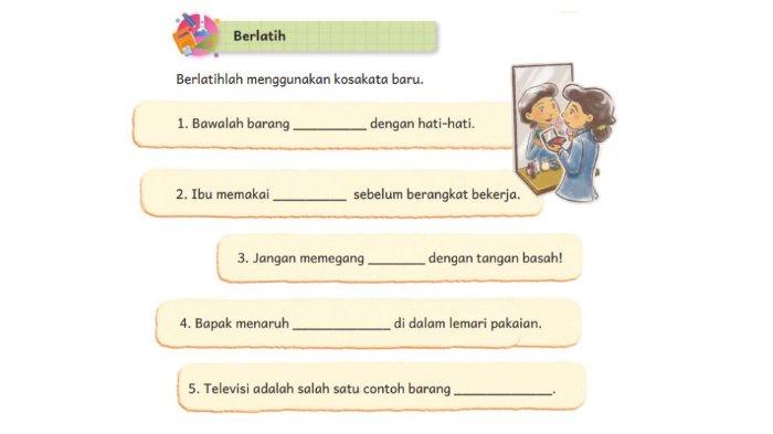 KUNCI JAWABAN Bahasa Indonesia Kelas 2 SD Kurikulum Merdeka Televisi adalah Salah Satu Contoh Barang