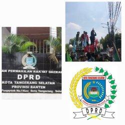 Hari Pelantikan, 50 Anggota DPRD Tangsel Terpilih Langsung Didemo, Ini Tuntutan Mahasiswa