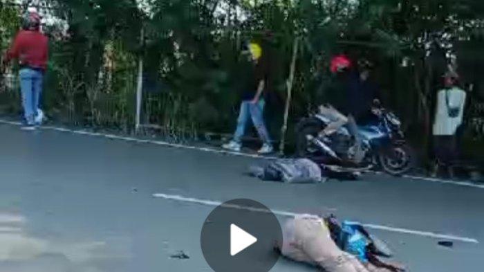 Nyalip Jalur Kanan, Sepasang Pengendara Motor Tewas Akibat Kecelakaan di Jalan Raya Armada Serang