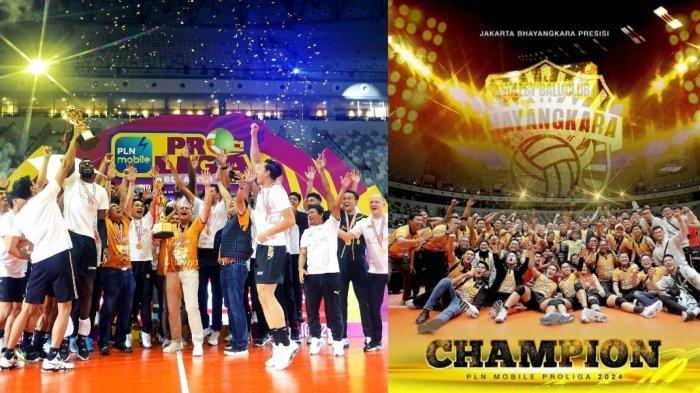 Lihat Lagi Momen Tim Voli Bhayangkara Presisi Rayakan Gelar Juara Proliga 2024