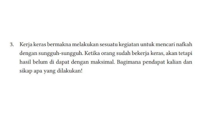 KUNCI JAWABAN PAI Kelas 12 Halaman 250, Kerja Keras Bermakna Melakukan Sesuatu Kegiatan untuk . . .