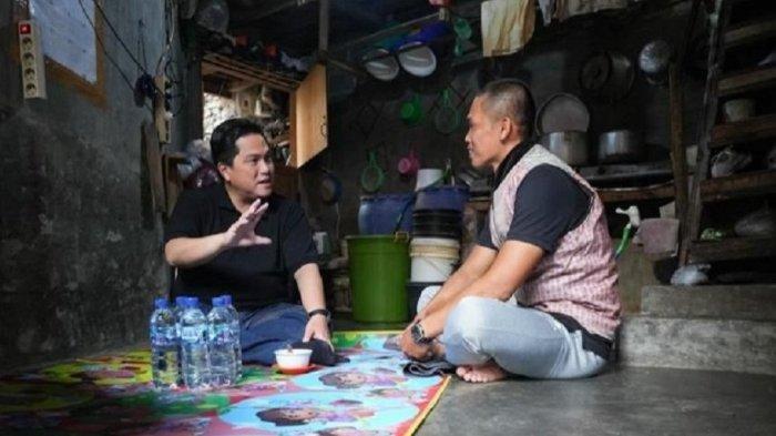 Temui Wasit Liga 2 yang Nyambi Jual Kembang Tahu, Erick Thohir: Jauh dari Kata Sejahtera