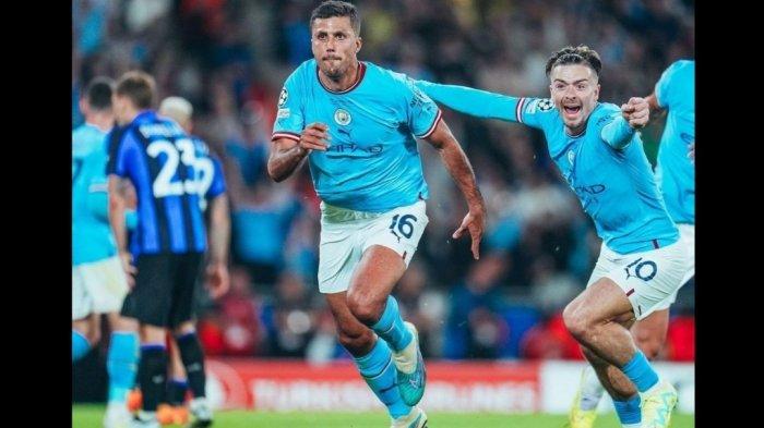 Manchester City Pecah Telor, Rodri Cetak Gol ke Gawang Inter Milan, Asa Man City Juara UCL Terbuka