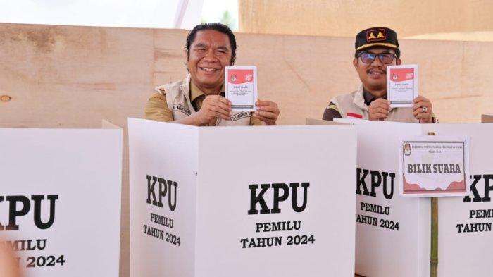 Prabowo-Gibran Menang Telak di TPS Tempat Pj Gubernur Banten dan Kajati Banten Nyoblos