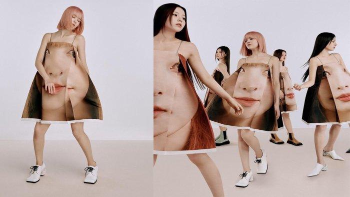 NMIXX Tampil Beda, Kenakan Busana Canvas Bergambar Wajah Sendiri pada Pemotretan Majalah LOEWE