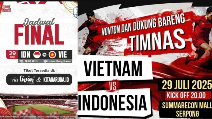 7 Lokasi Nobar Final Piala AFF U23 Indonesia vs Vietnam di Tangerang Raya Malam Ini