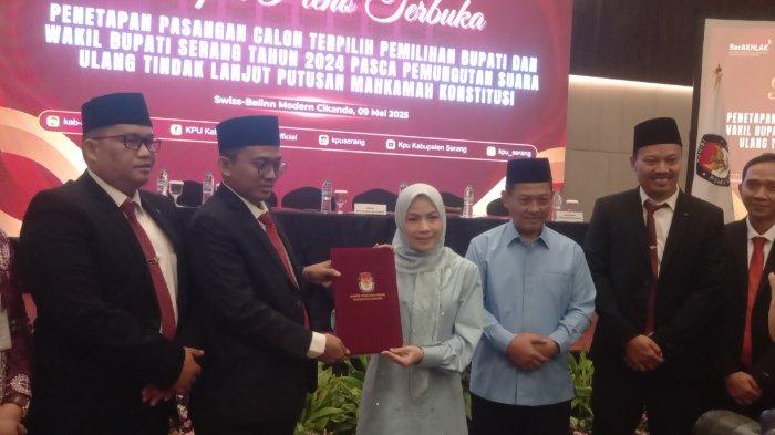 Andika-Nanang Tak Hadiri Penetapan Zakiyah-Najib Jadi Bupati dan Wakil Bupati Serang Terpilih