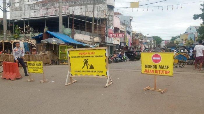 Urai Kemacetan di Pasar Rangkasbitung, DPUPR Kabupaten Lebak Perbaiki Jalan Tirtayasa