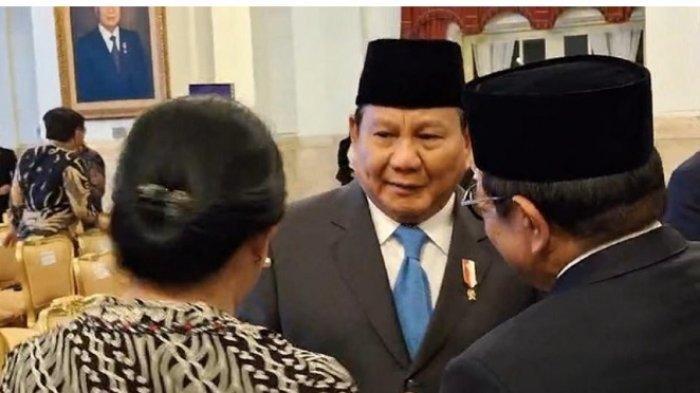 Tampak Rukun, Ini Momen Prabowo Tertawa Bareng Puan dan Pramono Anung di Istana Negara