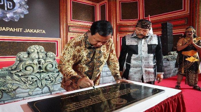 Prabowo Subianto Apresiasi Inisiatif Pembangunan Replika Kraton Majapahit di Jakarta
