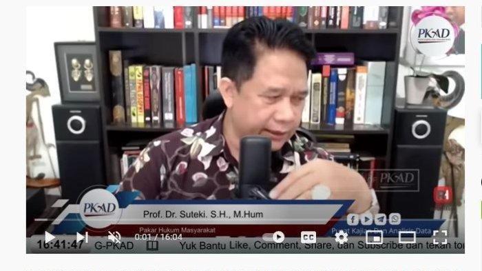 Blak-blakan, Prof Suteki Sarankan Mabes Polri Dibubarkan, Ini Alasannya
