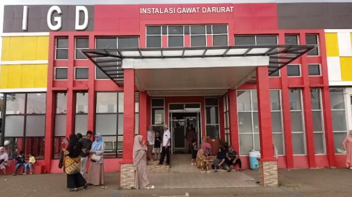 KECELAKAAN MAUT - Suasana IGD di RSUD Berkah Pandeglang yang menangani siswa korban kecelakaan maut, Jumat (1/5/2026).