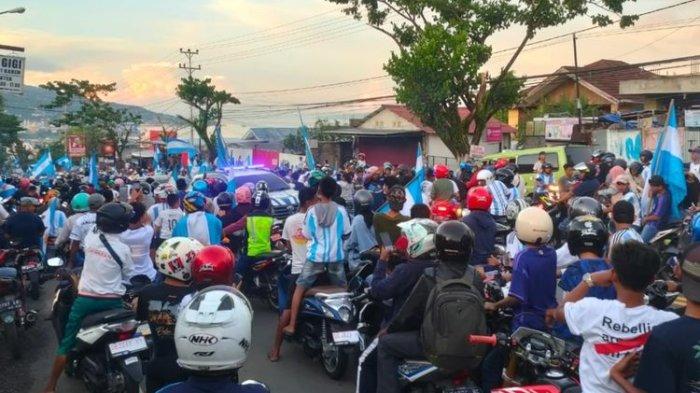 Kota Ambon 'Membiru' Sambut Argentina ke Final Piala Dunia 2022, Konvoi Bunyi Klakson dan Teriak Yel