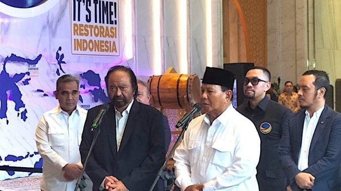 Prabowo Terang-terangan Ajak Surya Paloh Gabung ke Pemerintahannya, NasDem Tinggalkan Anies-Imin?
