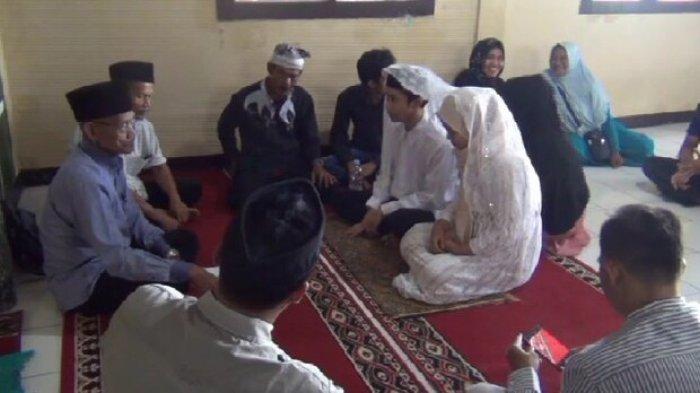 Kisah Cindi Novita Gadis Banten, Nikahi Pujaan Hati Tahanan Kasus Pencurian, Resepsi di Mapolsek