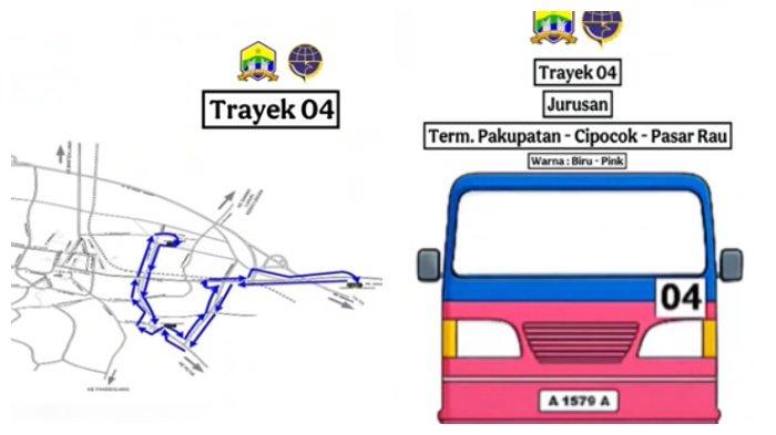 Trayek 04 Angkutan Kota di Kota Serang
