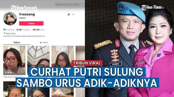 Curahan Hati Anak Ferdy Sambo Usai Ayah Ibunya di Penjara, Sebut Trial Jadi Mamah Muda di Usia 21