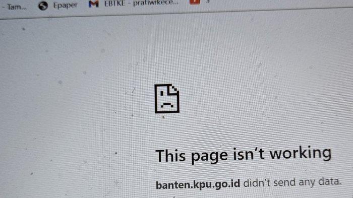 KPU Banten Minta Maaf Website Resmi Pengumuman DCT Belum Bisa Diakses