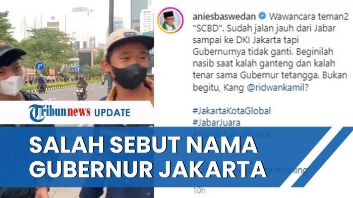 Remaja SCBD Sebut Gubernur DKI Jakarta Adalah Ridwan Kamil, Anies: Nasib Kalah Tenar dan Ganteng!