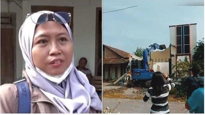 GERAM Mantan Suami Nikahi Pelakor, Wanita Ini Nekat Robohkan Rumah Bersama, Aksinya Dikawal Polisi