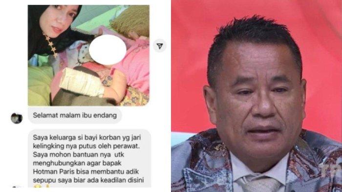 Hotman Paris Siap Bantu Keluarga Bayi yang Jarinya Tergunting Perawat, Pelaku Bisa Terancam Pidana