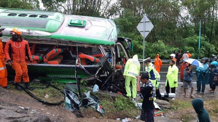 Rem Blong, Bus Rombongan Peziarah asal Balaraja Tangerang Kecelakaan di Ciamis, 3 Orang Tewas