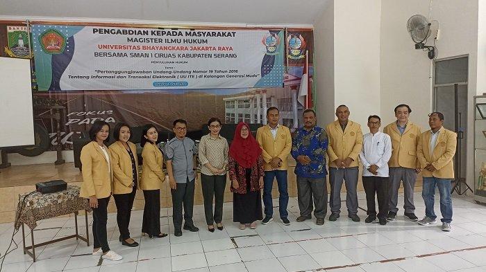 Mahasiswa Magister Ilmu Hukum Ubhara Jaya Sosialisasikan UU ITE ke Pelajar di Kabupaten Serang